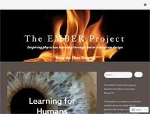 Tablet Screenshot of emberproject.org